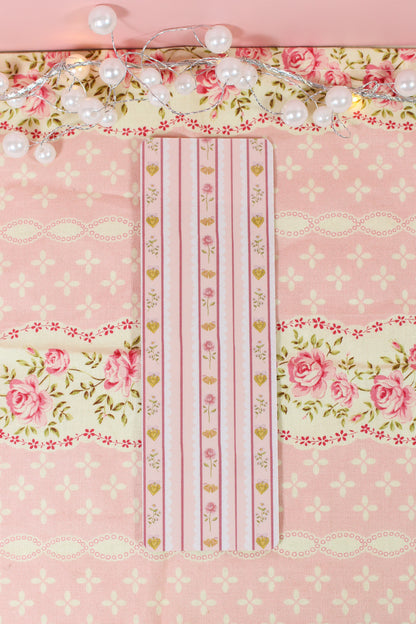 Whimsical Floral Heart Bookmark